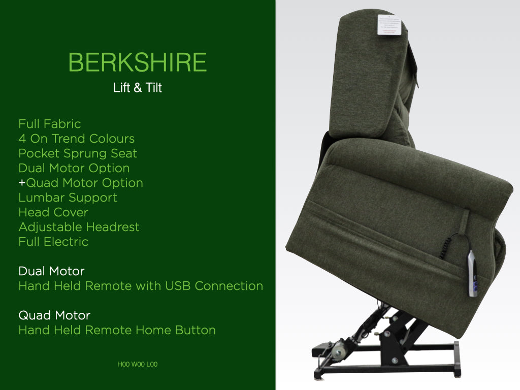 Berkshire Dual Motor Lift & Tilt Chair