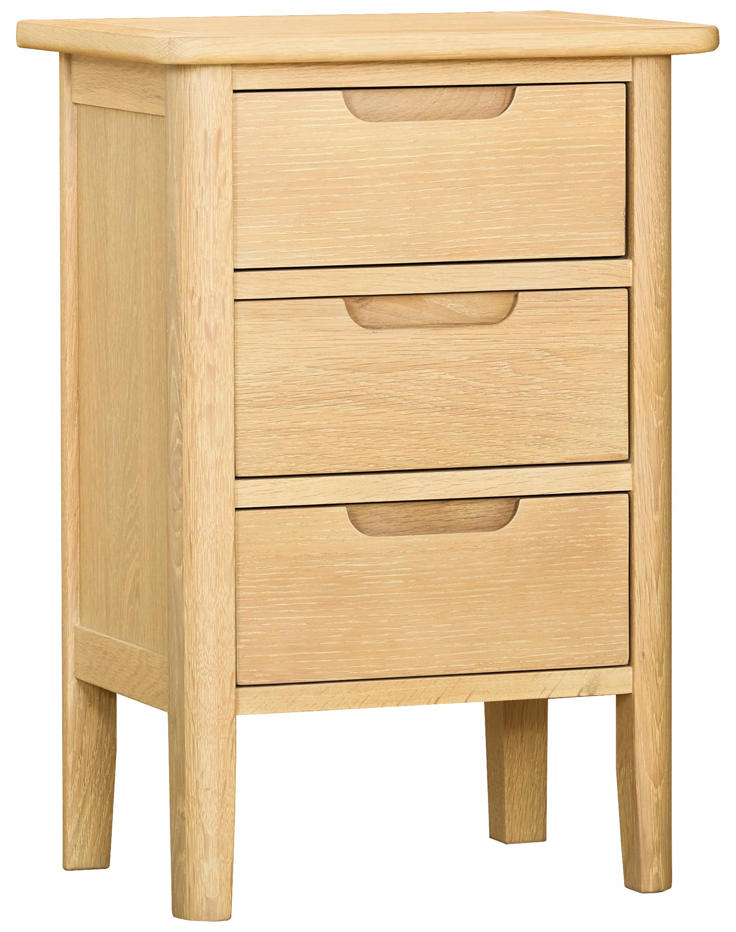 Munslow 3 Drawer Bedside Table