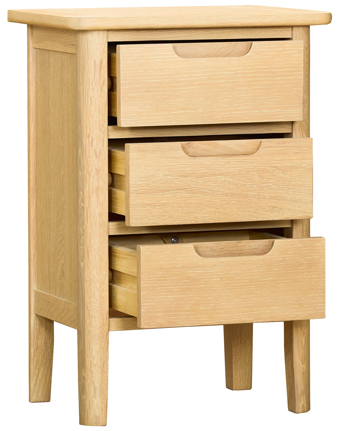 Munslow 3 Drawer Bedside Table