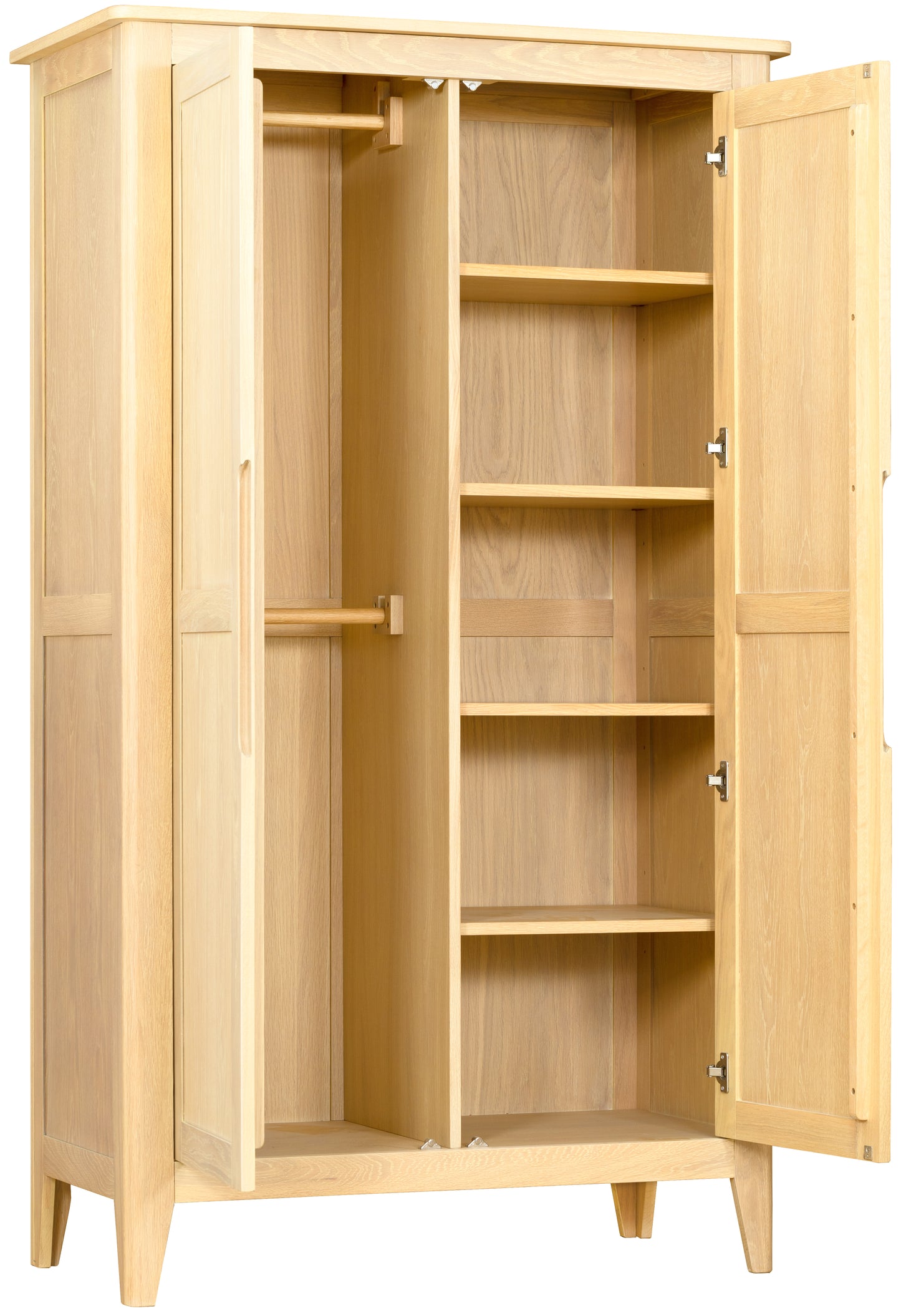 Munslow All Hanging Double Wardrobe With Shelving