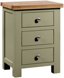 Drayton Painted 3 DRAWER BEDSIDE