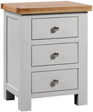 Dayton 3 Drawer Bedside