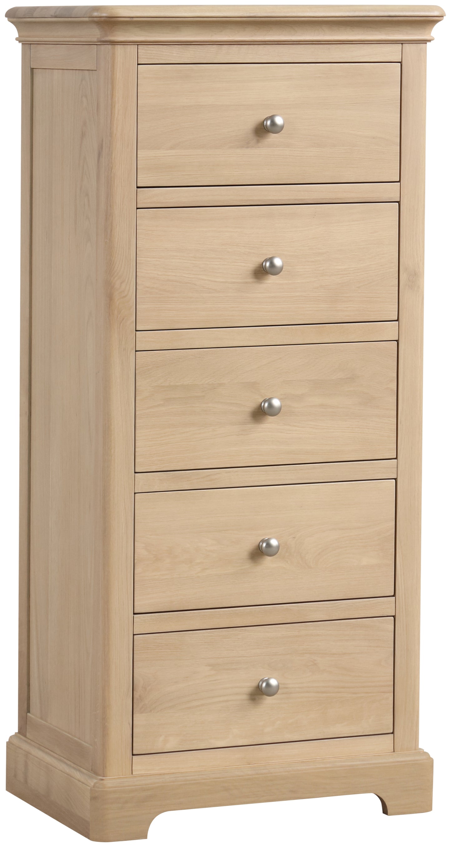 Stretton Oak 5 Drawer Wellington