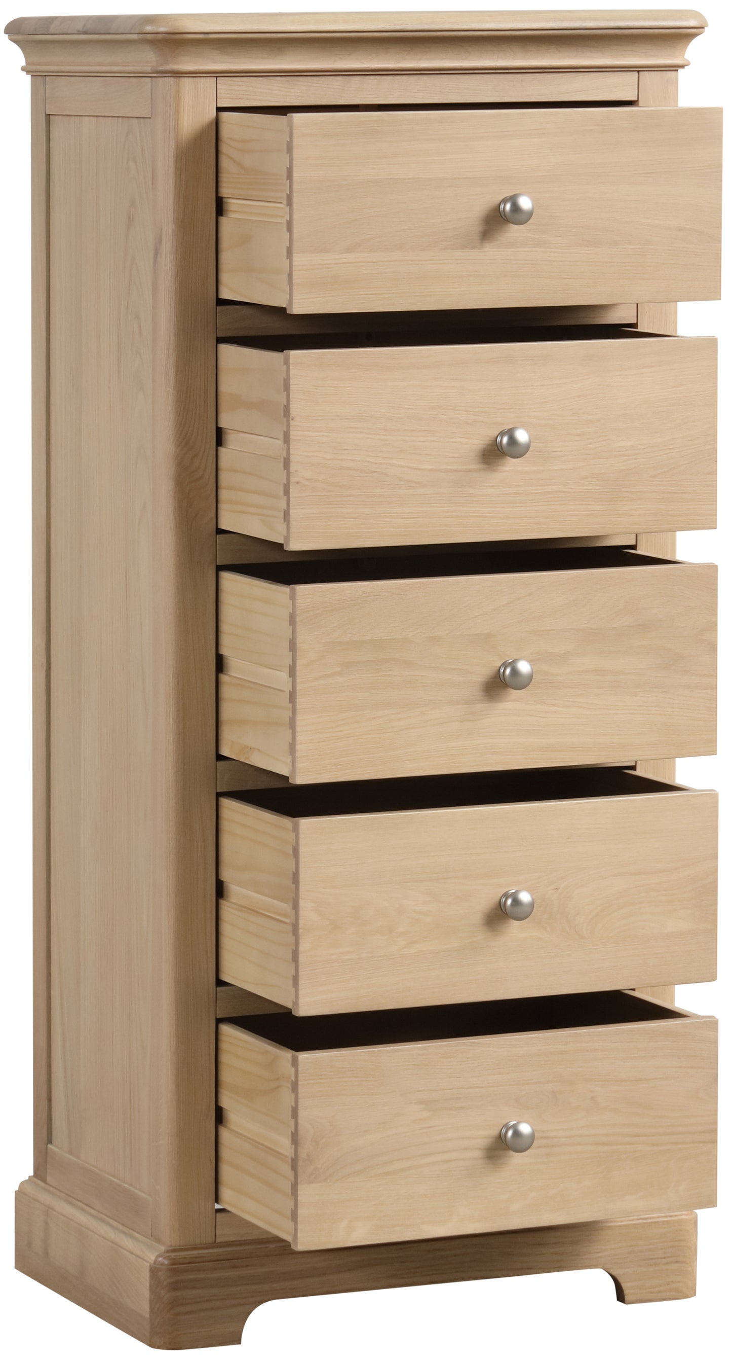 Stretton Oak 5 Drawer Wellington