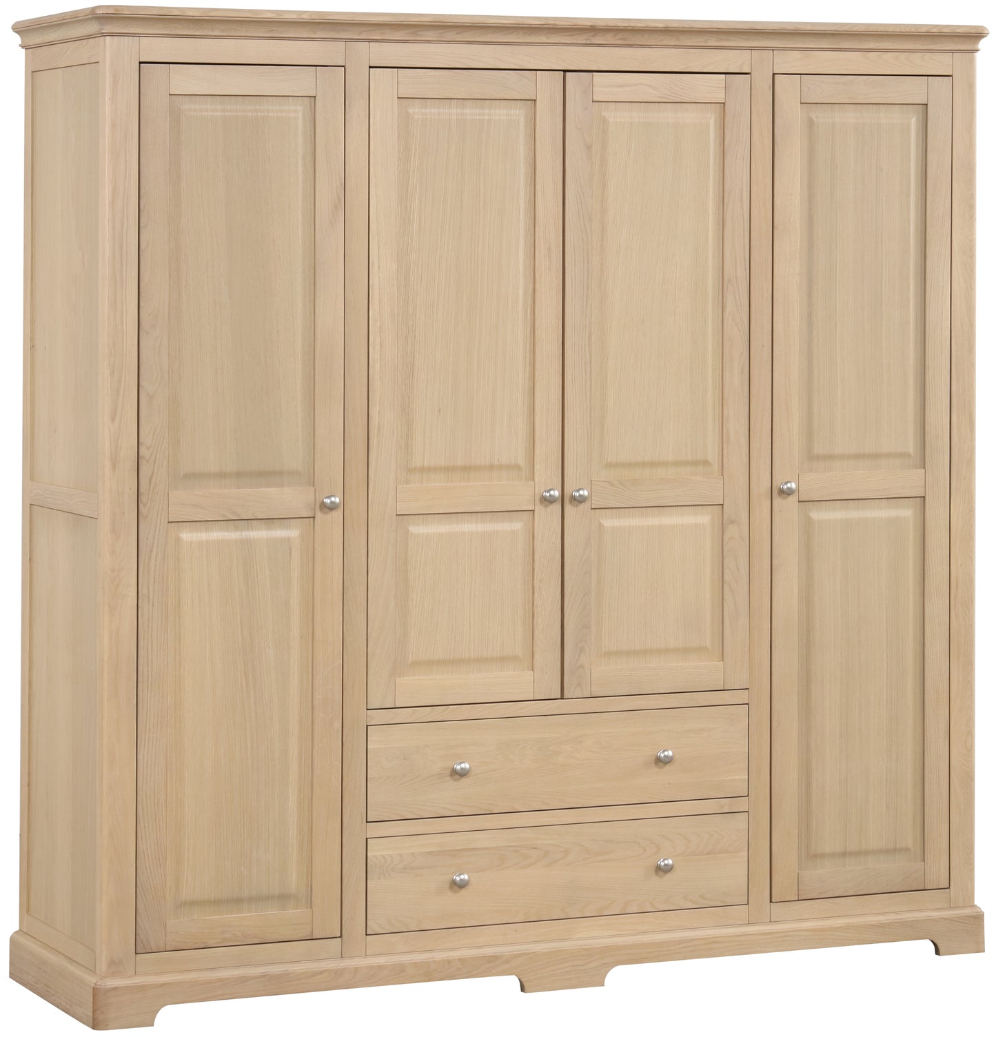 Stretton Oak Quad Wardrobe