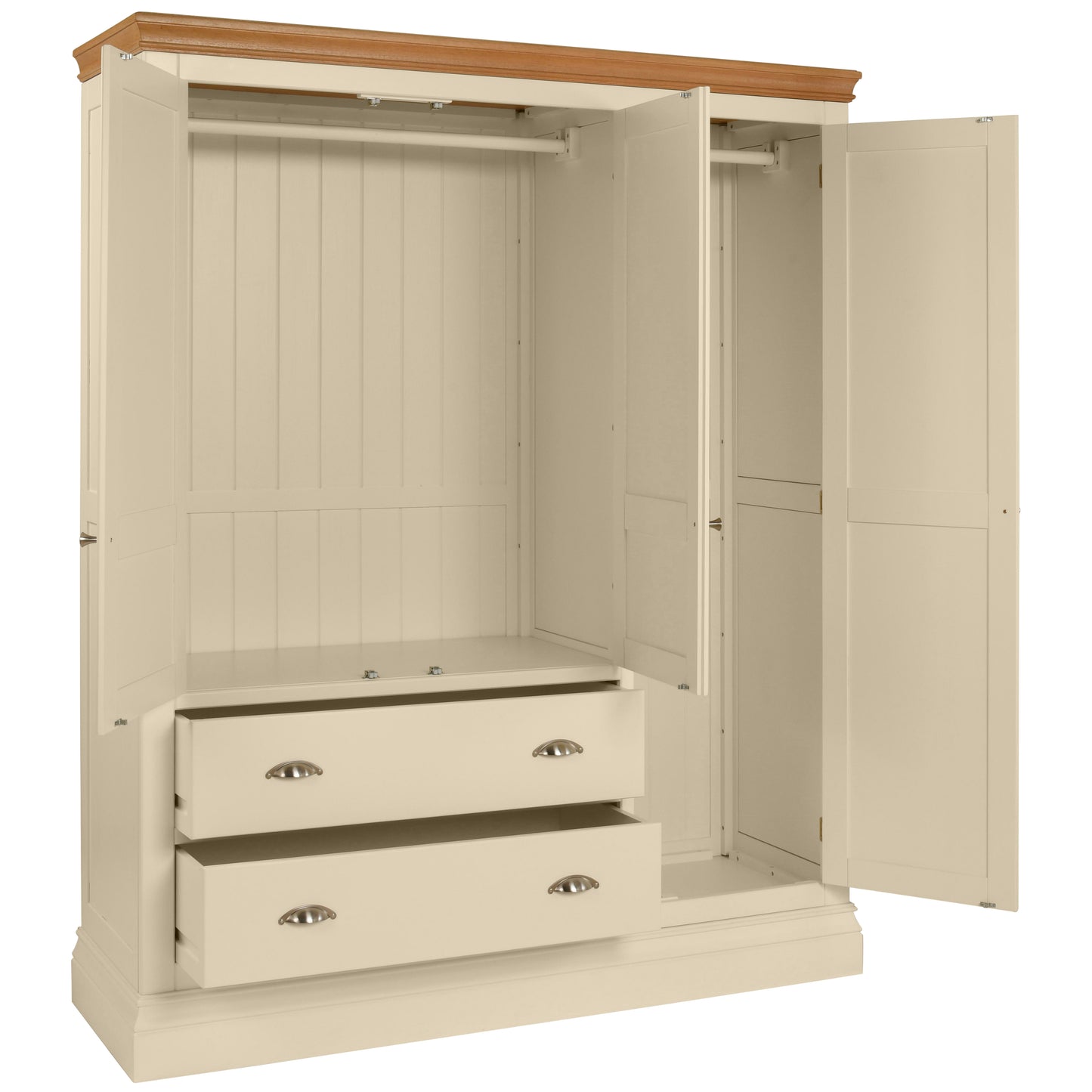 Albrighton TRIPLE WARDROBE WITH 2 DRAWERS