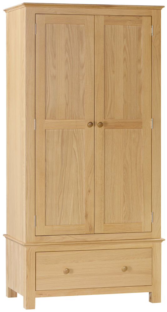 Wenlock Double Wardrobe with 1 Drawer