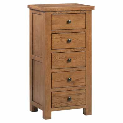 Drayton Rustic 5 DRAWER WELLINGTON