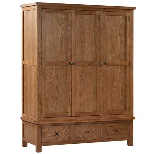 Drayton Rustic TRIPLE WARDROBE