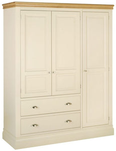 TRIPLE WARDROBE WITH 2 DRAWERS