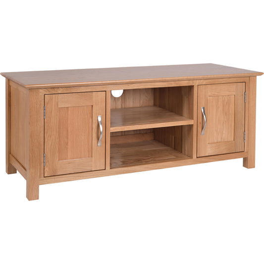 Contemporary Oak LARGE TV UNIT