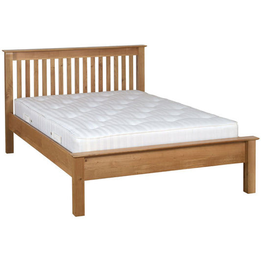 Contemporary Oak 4'6" L.F.E BED