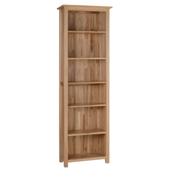 Contemporary Oak 6' NARROW BOOKCASE