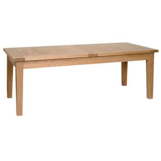 Contemporary Oak 6'8" EXTENDABLE TABLE (2 LEAF)