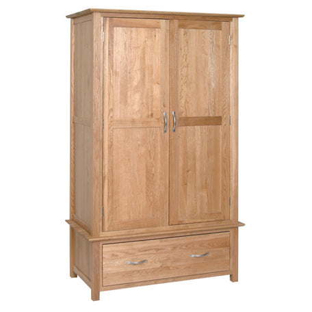 Contemporary Oak GENTS 1 DRAWER WARDROBE