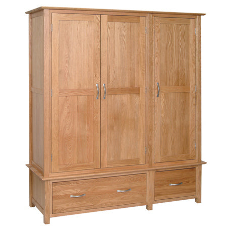 Contemporary Oak TRIPLE WARDROBE